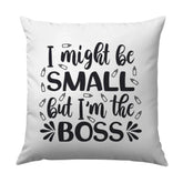 Baby Boss Pillow, Nursery Decor Pillow, New Baby Gift Pillow, Funny Baby Pillow, Baby Shower Pillow, Kids Room Decor - Tawshia